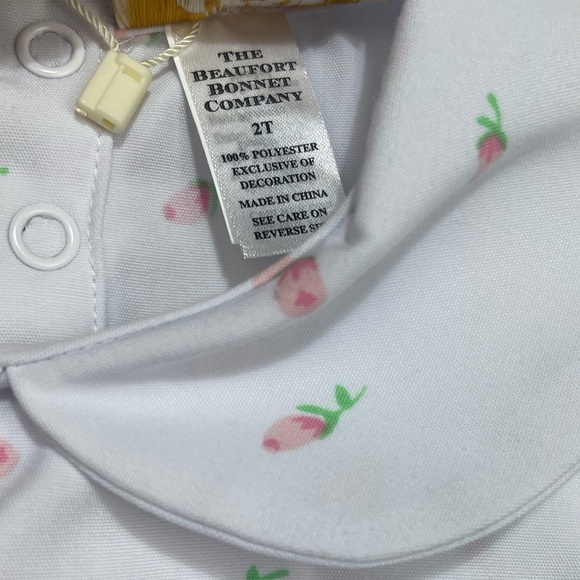 NWT Beaufort Bonnet Angel Sleeve Goldilocks Nightgown Port Royal Rosebud 2t - Picture 3 of 4
